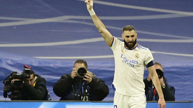 Football: Benzema hat-trick sees Real Madrid knock PSG out of Champions League