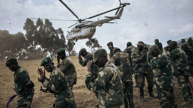 UN helicopter with eight aboard crashes in Congo-Kinshasa