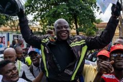 Nigerian biker completes London-to-Lagos ride for polio campaign
