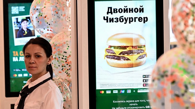 Russia’s McDonald’s reopens under new name