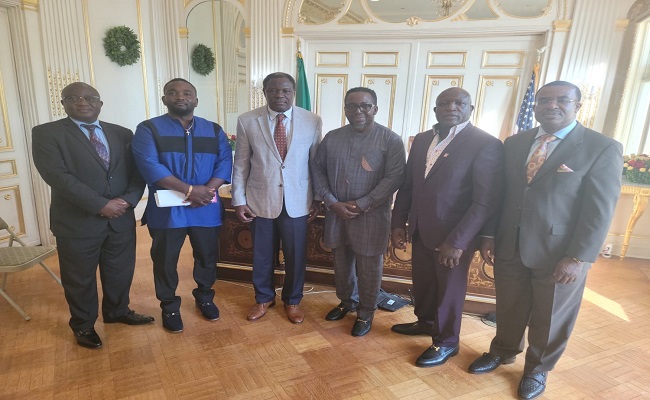 Washington: High-Powered Cameroon business delegation meets Ambassador Etoundi Essomba