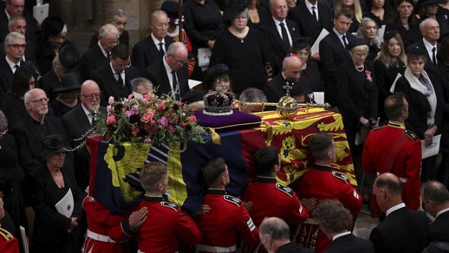 Queen Elizabeth II’s funeral service at Westminster Abbey