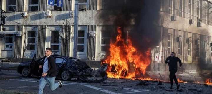 Russian attacks across Ukraine kill several, set fire to Kyiv monastery