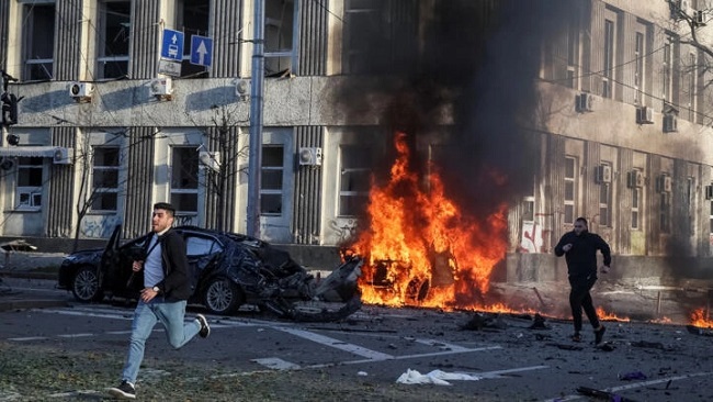 Explosions rock Kiev, other Ukrainian cities, leaving several dead, injured