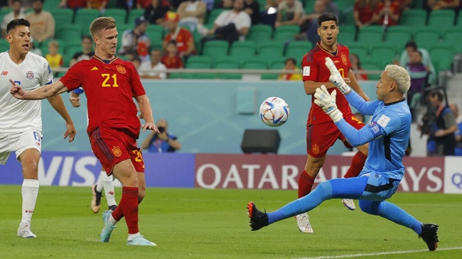 Spain put seven goals past hapless Costa Rica in record World Cup start