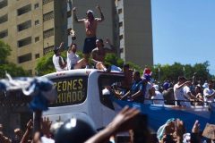 Argentina’s World Cup heroes forced to abandon bus parade and tour in helicopter