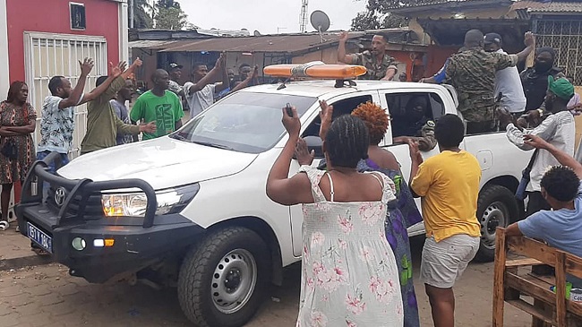 Celebrations in Gabon after military officers announce seizure of power