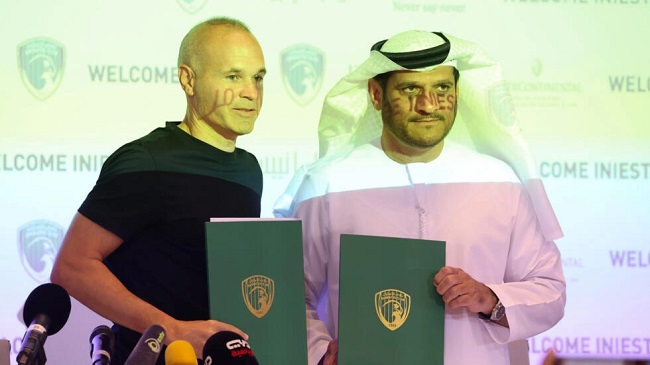 Football: Spanish legend Iniesta ‘opens new page’ with Emirates