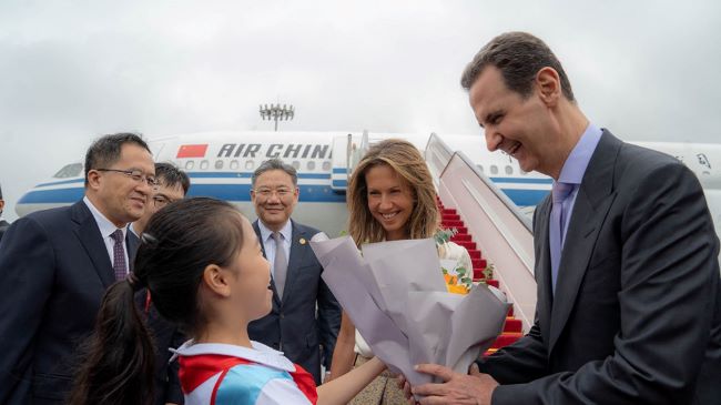 President Assad of Syria arrives in China for first visit in almost two decades