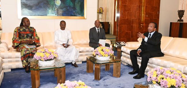 Biya, Chadian delegation discuss cooperation