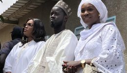 Two First Ladies at presidential palace in a Senegal first