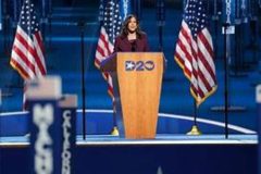 Harris accepts nomination Kamala Harris says US ‘absolutely’ ready for first woman president