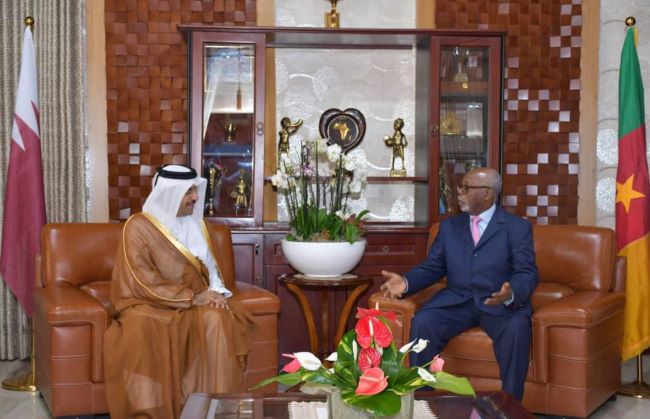 Mbella Mbella with Qatar ambassador Yaoundé: Mbella Mbella meets Qatar’s Ambassador