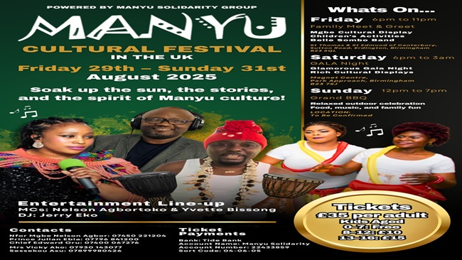 Manyu Cultural Jamboree UK: Cameroon Concord unveils Birmingham team