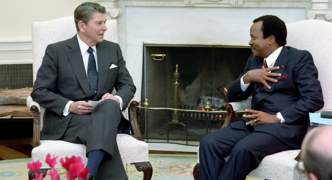Washington has supported Biya—since the Reagan era