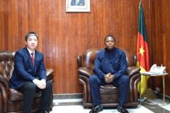 Atanga Nji and Chinese official China commits 1.6 bln CFA in food shipments to Cameroon