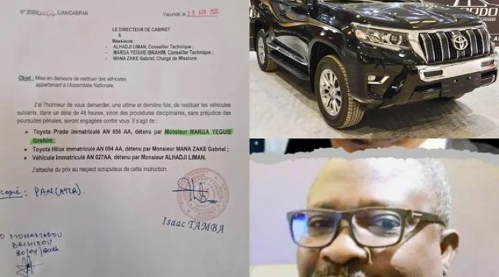Yaoundé: National Assembly gives former speaker’s son 2 days to return official vehicle