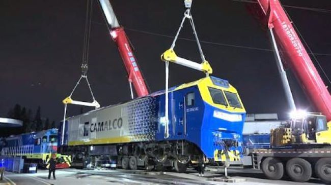 martap-bauxite-project Douala: Locomotives for Minim Martap Bauxite Project arrive from China