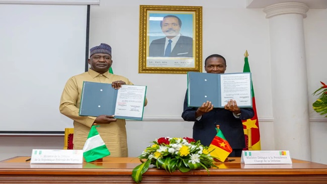Cameroon, Nigeria sign border security pact