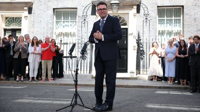 Andy Burnham UK Prime Minister Andy Burnham unveils new government