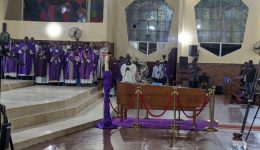 Bishop Francis Lysinge laid to rest today