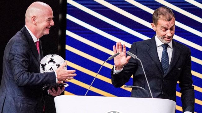 Infantino and Ceferin Football: UEFA, AFC and Concacaf turn up heat on FIFA president