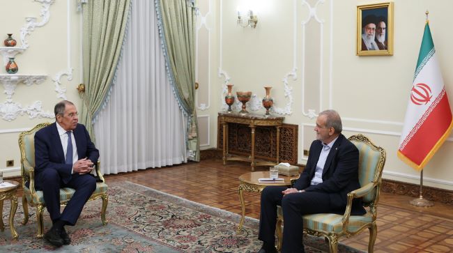 Iran-Russia Russian Foreign Minister Sergei Lavrov in Tehran